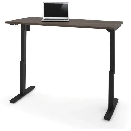 bestar Standing Desks<Universel 60"W Electric Height Adjustable Desk, Antigua (65867-52)