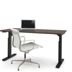 bestar Standing Desks<Universel 60"W Electric Height Adjustable Desk, Antigua (65867-52)