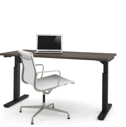 bestar Standing Desks<Universel 60"W Electric Height Adjustable Desk, Antigua (65867-52)