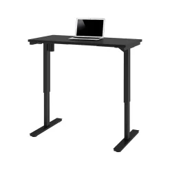 bestar Standing Desks<Universel 48"W Electric Height Adjustable Desk, Black (65857-18)