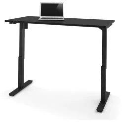 bestar Standing Desks<Universel 60"W Electric Height Adjustable Desk, Black (65867-18)