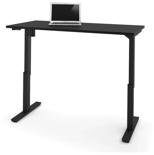 bestar Standing Desks<Universel 60"W Electric Height Adjustable Desk, Black (65867-18)
