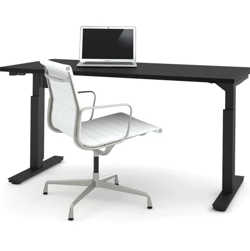 bestar Standing Desks<Universel 60"W Electric Height Adjustable Desk, Black (65867-18)