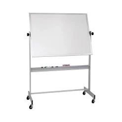 Best-Rite Dry Erase<Deluxe Porcelain Dry-Erase Whiteboard, Anodized Aluminum Frame, 5' x 4' (668AF-DD)