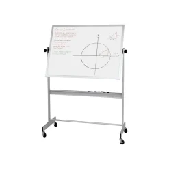 Best-Rite Dry Erase<Deluxe Porcelain Dry-Erase Whiteboard, Anodized Aluminum Frame, 5' x 4' (668AF-DD)
