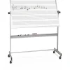 Best-Rite Dry Erase<Dual Sided Music Line Deluxe Reversible 4' x 8' Mobile Whiteboard (668AH-MM)