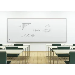 Best-Rite Dry Erase<El Grande Porcelain Steel Dry Erase Whiteboard 5' x 10' Deluxe Aluminum Trim (202AL-25)