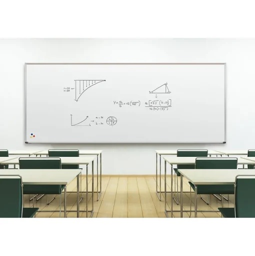 Best-Rite Dry Erase<El Grande Porcelain Steel Dry Erase Whiteboard 5' x 10' Deluxe Aluminum Trim (202AL-25)