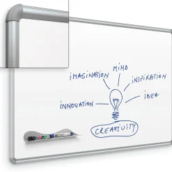 Best-Rite Dry Erase<Green-Rite Porcelain Dry-Erase Board, Silver Presidental Trim, 4' x 8'