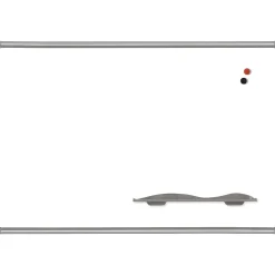 Best-Rite Dry Erase<Magne-Rite Steel Dry-Erase Whiteboard, Anodized Aluminum Frame, 4' x 4' (219PD)