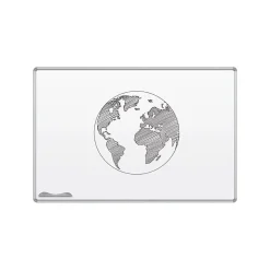 Best-Rite Dry Erase<Magne-Rite Steel Dry-Erase Whiteboard, Anodized Aluminum Frame, 4' x 4' (219PD)