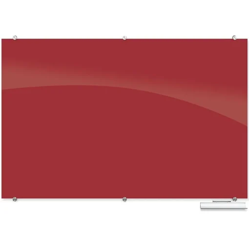 Best-Rite Dry Erase<Visionary Colors Magnetic Glass Dry Erase Whiteboard 47.24" x 70.87" Red (83845-Red)