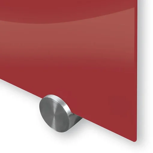 Best-Rite Dry Erase<Visionary Colors Magnetic Glass Dry Erase Whiteboard 47.24" x 70.87" Red (83845-Red)