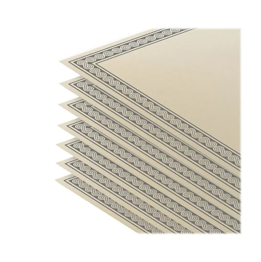Better Office Awards & Certificates<Certificates, 11" x 8.5", Ivory/Silver, 100/Pack (64493-100PK)
