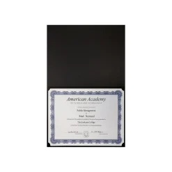 Better Office Awards & Certificates<Certificate Holders, 8.75" x 11.25", Black/Gold, 25/Pack (65251-25PK)