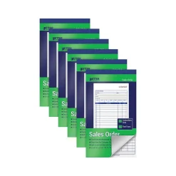 Better Office Business Forms<2-Part Carbonless Sales Order Book, 4.13" x 7.19", 50 Sets/Book, 6 Books/Pack (66006-6PK)