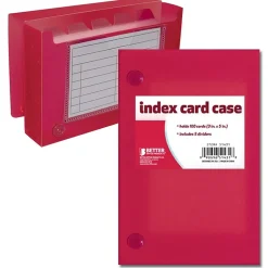 Better Office Index Cards<Products Frosted Index Card Case 3" x 5", 24/Pack