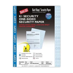 Blanks USA Security & Carbon<Kan't Kopy 8.5" x 11" Security Paper, 60 lbs., Blue, 250 Sheets/Pack (KK12A1CPBL)