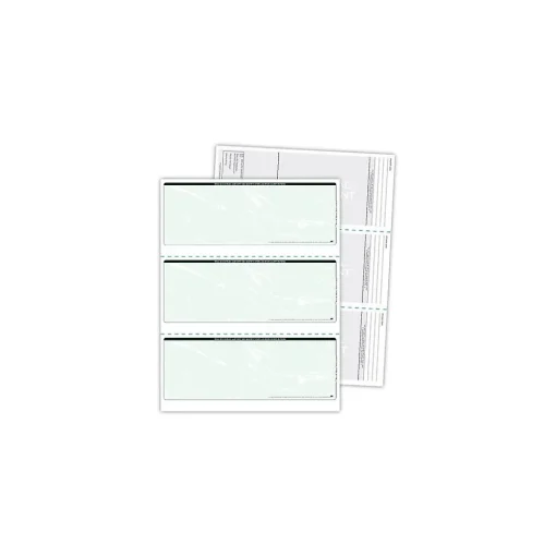 Blanks USA Security & Carbon<Kan't Kopy 8.5" x 11" Security Check On Top, 60 lbs., Green, 750 Sheets/Pack (SC425GR)