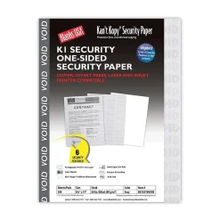 Blanks USA Security & Carbon<Kan't Kopy 8.5" x 11" Security Paper, 60 lbs., Gray, 500 Sheets/Ream (KK15A1VGYNB)