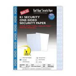 Blanks USA Security & Carbon<Kan't Kopy 8.5" x 11" Security Paper, 60 lbs., Blue, 500 Sheets/Ream (KK65A1VBLNB)