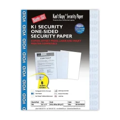 Blanks USA Security & Carbon<Kan't Kopy 8.5" x 11" Security Paper, 60 lbs., Blue, 500 Sheets/Ream (KK15A1VBLNB)