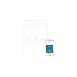 Blanks USA Business Cards<Blanks/USA 2 3/4" x 5 1/2" Digital Polyester Parking Pass Hangers, White, 300/Pack