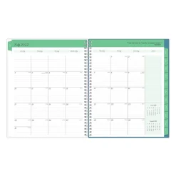 Blue Sky Grade Books<Floral Ditsy Dapply Light Weekly & Monthly Lesson Planner, 8.5" x 11" (132002-A23)