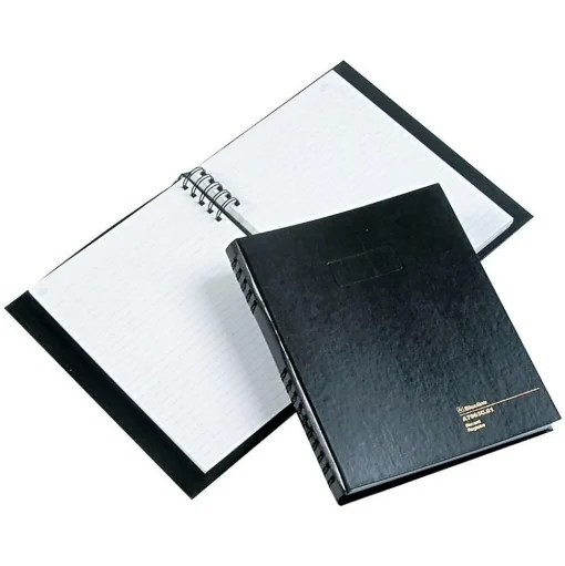Blueline Accounting & Record Journals<AccountPro Record Book, 7.69" x 10.25", Black, 150 Sheets/Book (A7963C.01)