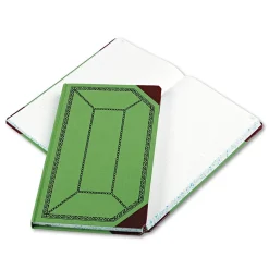 Esselte Accounting & Record Journals<Boorum & Pease Record Book, 7 5/8" x 12 1/2", Green, 150 Sheets/Book (67 1/8-300-R)