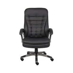 Boss Office Products Office Chairs<Boss Faux Leather Executive Chair, Black (B9331)
