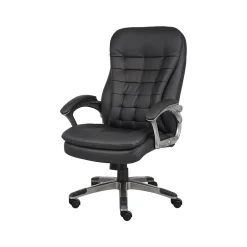 Boss Office Products Office Chairs<Boss Faux Leather Executive Chair, Black (B9331)