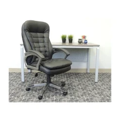 Boss Office Products Office Chairs<Boss Faux Leather Executive Chair, Black (B9331)