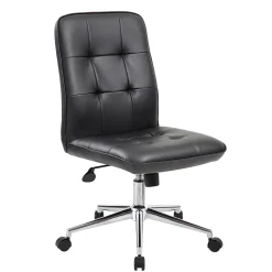 Boss Office Products Office Chairs<Boss Millennial Modern Faux Leather Computer and Desk Chair, Black (B330-BK)