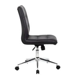 Boss Office Products Office Chairs<Boss Millennial Modern Faux Leather Computer and Desk Chair, Black (B330-BK)
