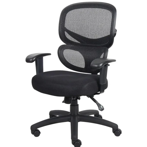 Boss Office Products Office Chairs<Boss Multi-Function Mesh Task Chair, Black (B6338)