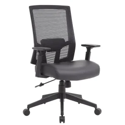 Boss Office Products Office Chairs<Mesh/Vinyl Swivel Task Chair, Black (B6044AM-BK)