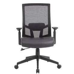Boss Office Products Office Chairs<Mesh/Vinyl Swivel Task Chair, Black (B6044AM-BK)
