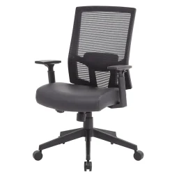 Boss Office Products Office Chairs<Mesh/Vinyl Swivel Task Chair, Black (B6044AM-BK)