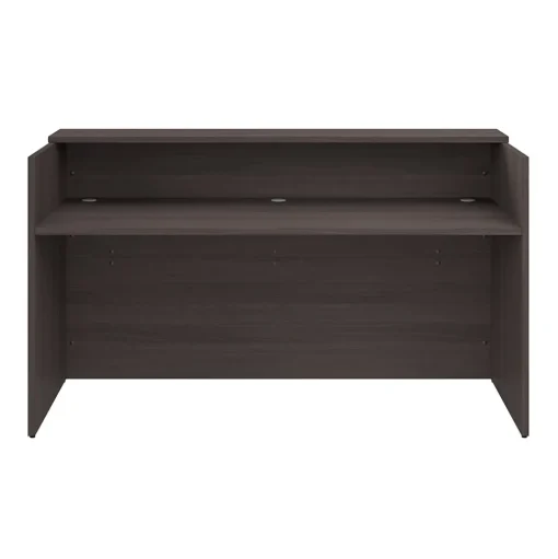 Bush Business Furniture Office Desks<Arrive 72"W Reception Desk with Shelf, (AVD172SGK)