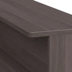 Bush Business Furniture L-Desks<Arrive 60"W L Shaped Reception Desk with Shelf, (ARV003SG)