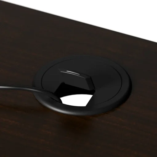 Bush Business Furniture L-Desks<Arrive 60"W L Shaped Reception Desk with Shelf, (ARV003MR)