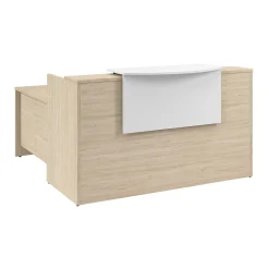Bush Business Furniture L-Desks<Arrive 72"W L Shaped Reception Desk with Counter, (ARV009NE)