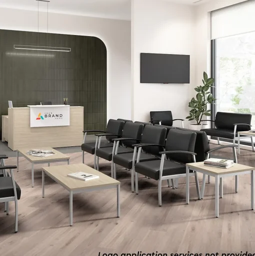 Bush Business Furniture L-Desks<Arrive 72"W L Shaped Reception Desk with Counter, (ARV009NE)