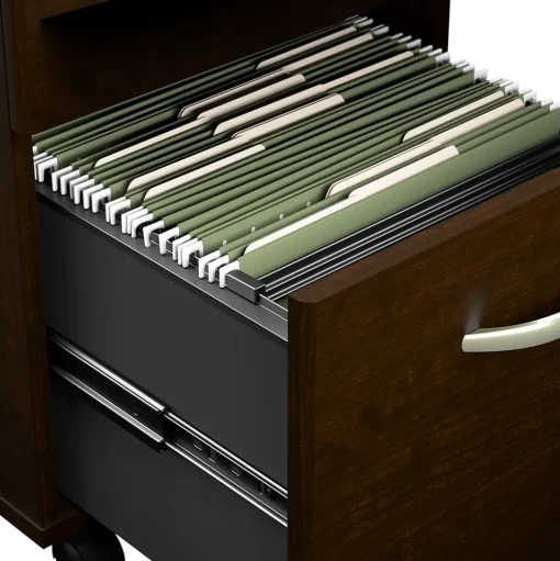 Bush Business Furniture L-Desks<Arrive 72"W L Shaped Reception Desk with Counter, (ARV009MR)