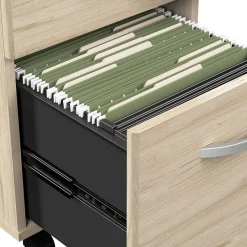Bush Business Furniture L-Desks<Arrive 72"W L Shaped Reception Desk with Counter and Mobile File Cabinet, (ARV010NE)