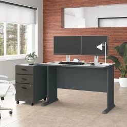 Bush Business Furniture Computer Desks<Cubix 48"W Desk, (WC8448A)