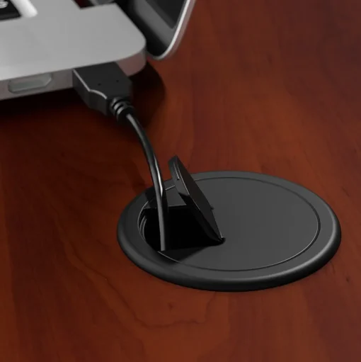 Bush Business Furniture Computer Desks<Cubix 60W Desk with Mobile File Cabinet, (SRA003HCSU)