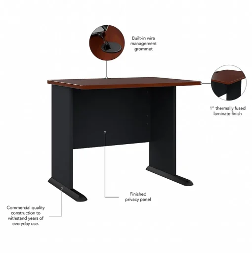 Bush Business Furniture Computer Desks<Cubix 36"W Desk, (WC90436A)