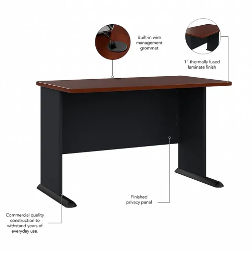Bush Business Furniture Computer Desks<Cubix 48"W Desk, (WC90448A)